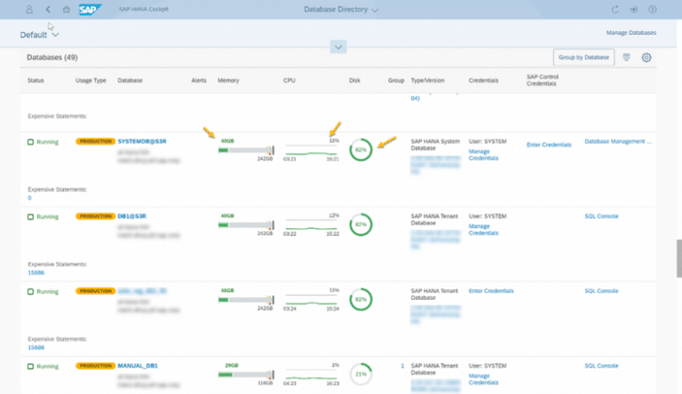 SAP HANA Cockpit 2.0